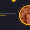 Pe mono coco brown rope 3 mm to 32 mm Morocco special quality