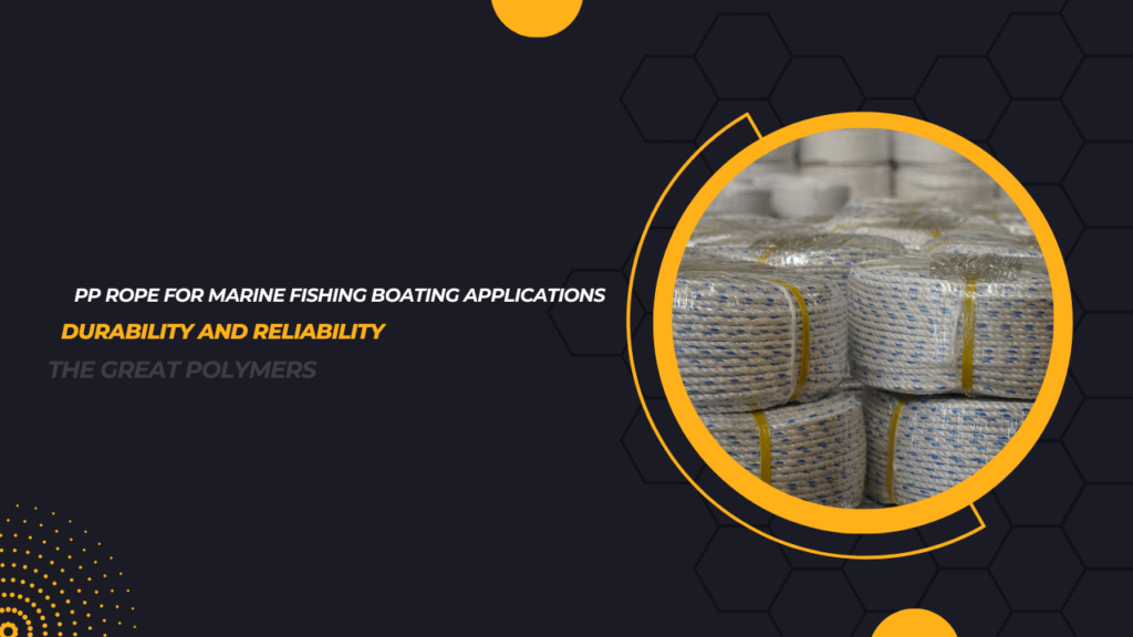 Pp poly propylene rope for marine fishing boating applications