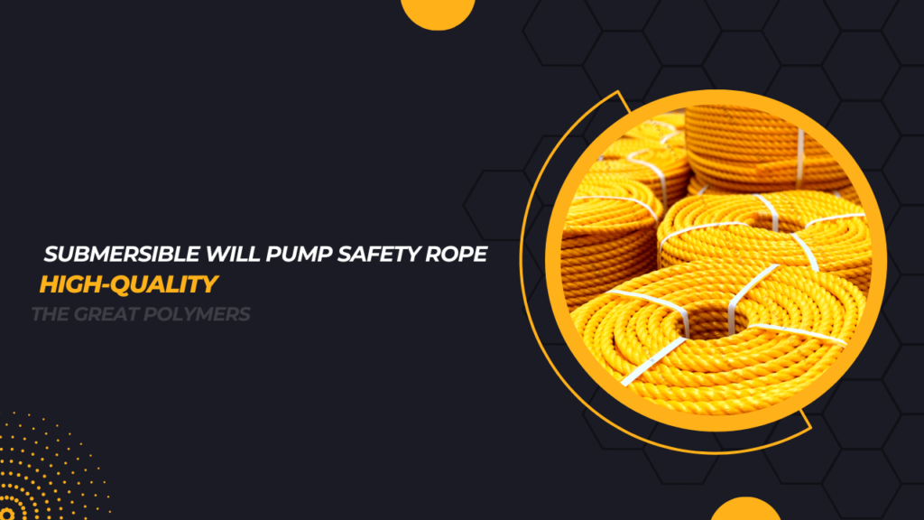 Submersible will pump safety rope